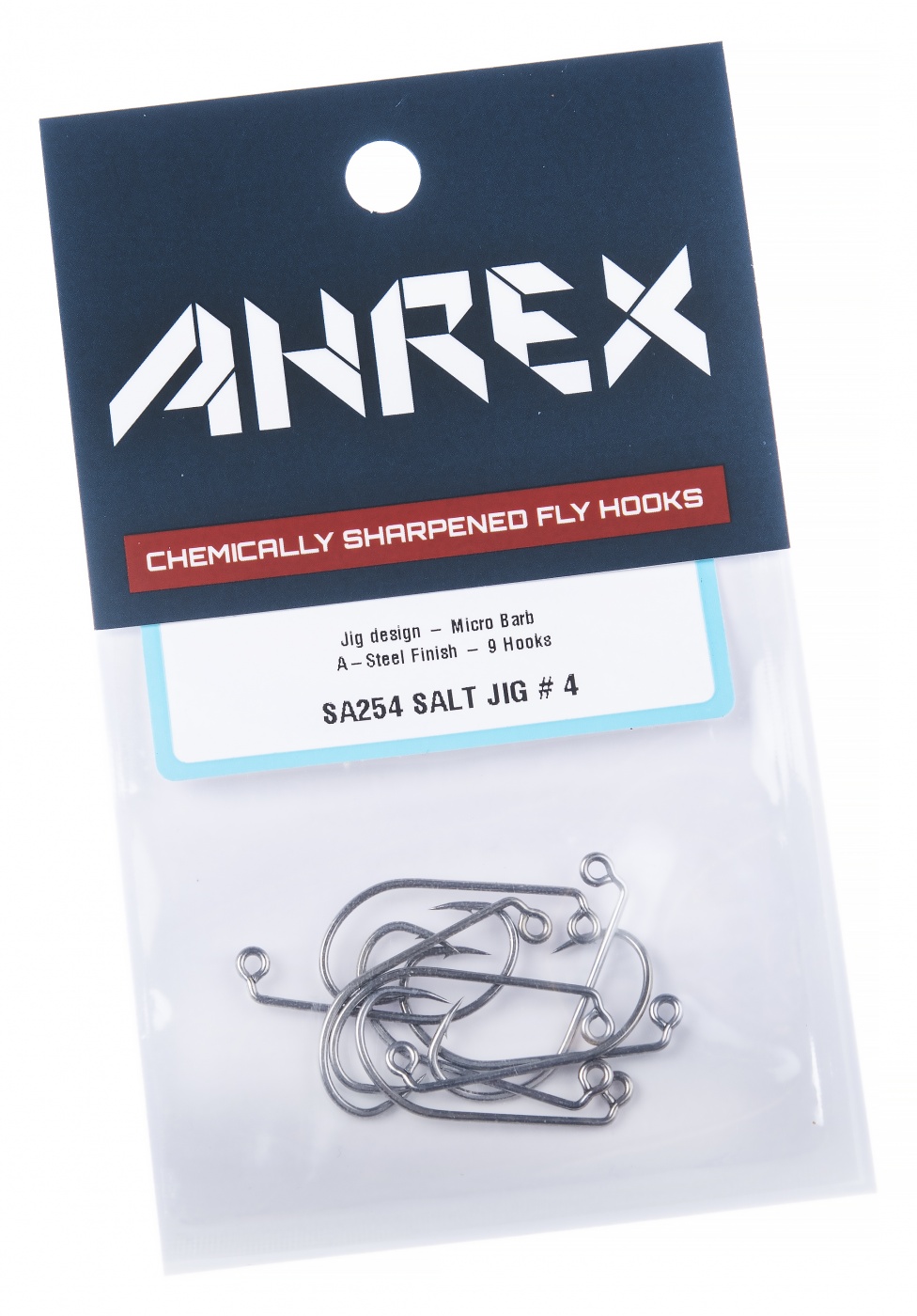 Ahrex SA254 Salt Jig Barbed #6 Fly Tying Hooks